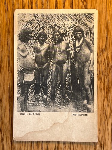 Guyana, Holl., Semi-Nude Indian Woman and Three Indian Men, ca 1910 | eBay