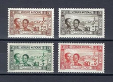 Tunisia 1944 Sc# B78A-D set Children Woman cactus MNH