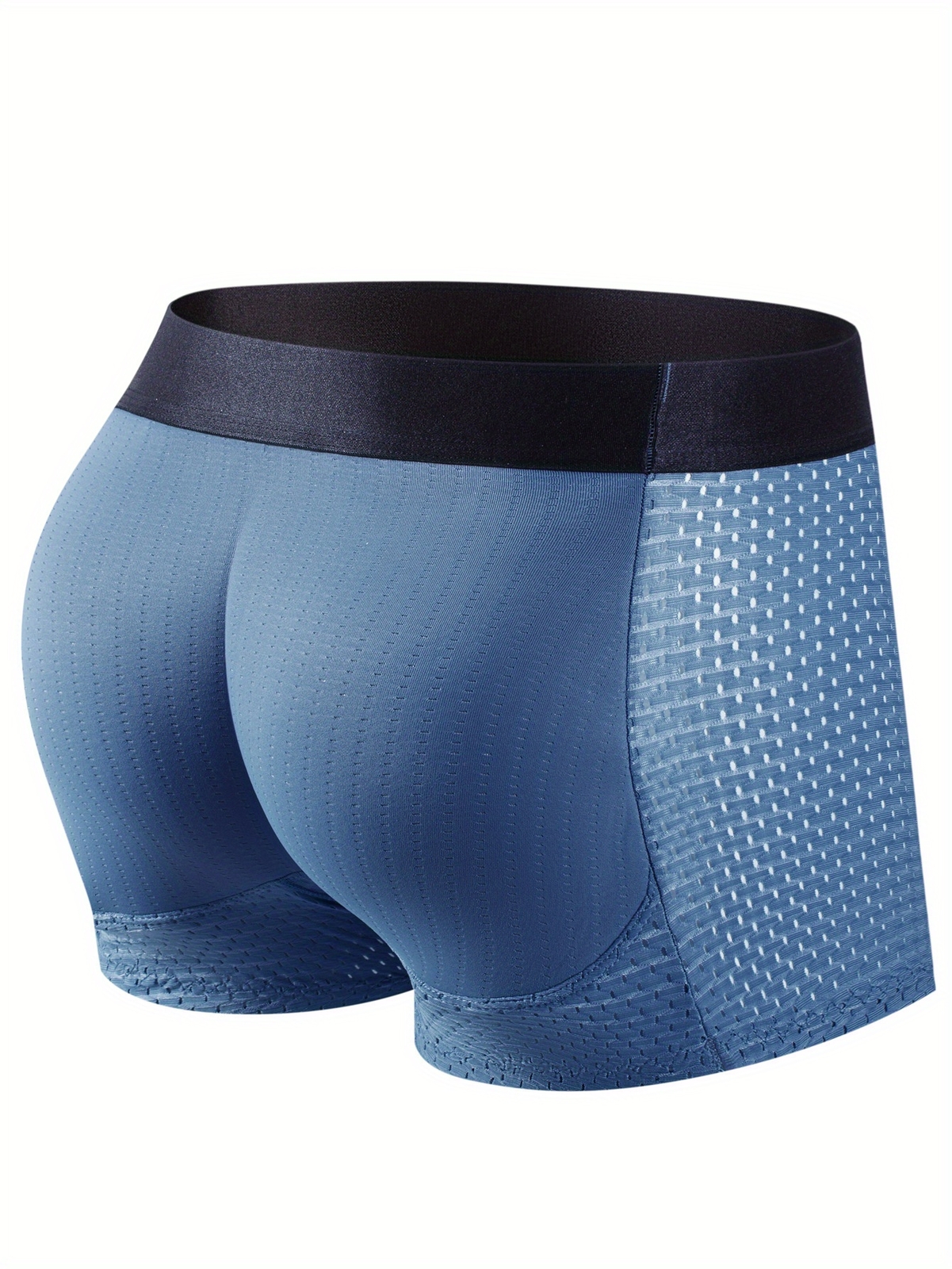 Calzoncillos boxer transpirables y elásticos para hombre 1 pieza con forma de glúteos y levantamiento de cadera