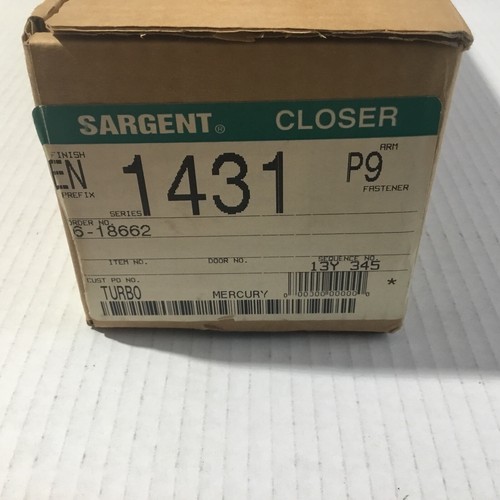 NOS Sargent Door Closer 1431 - P9 Turbo In Box.