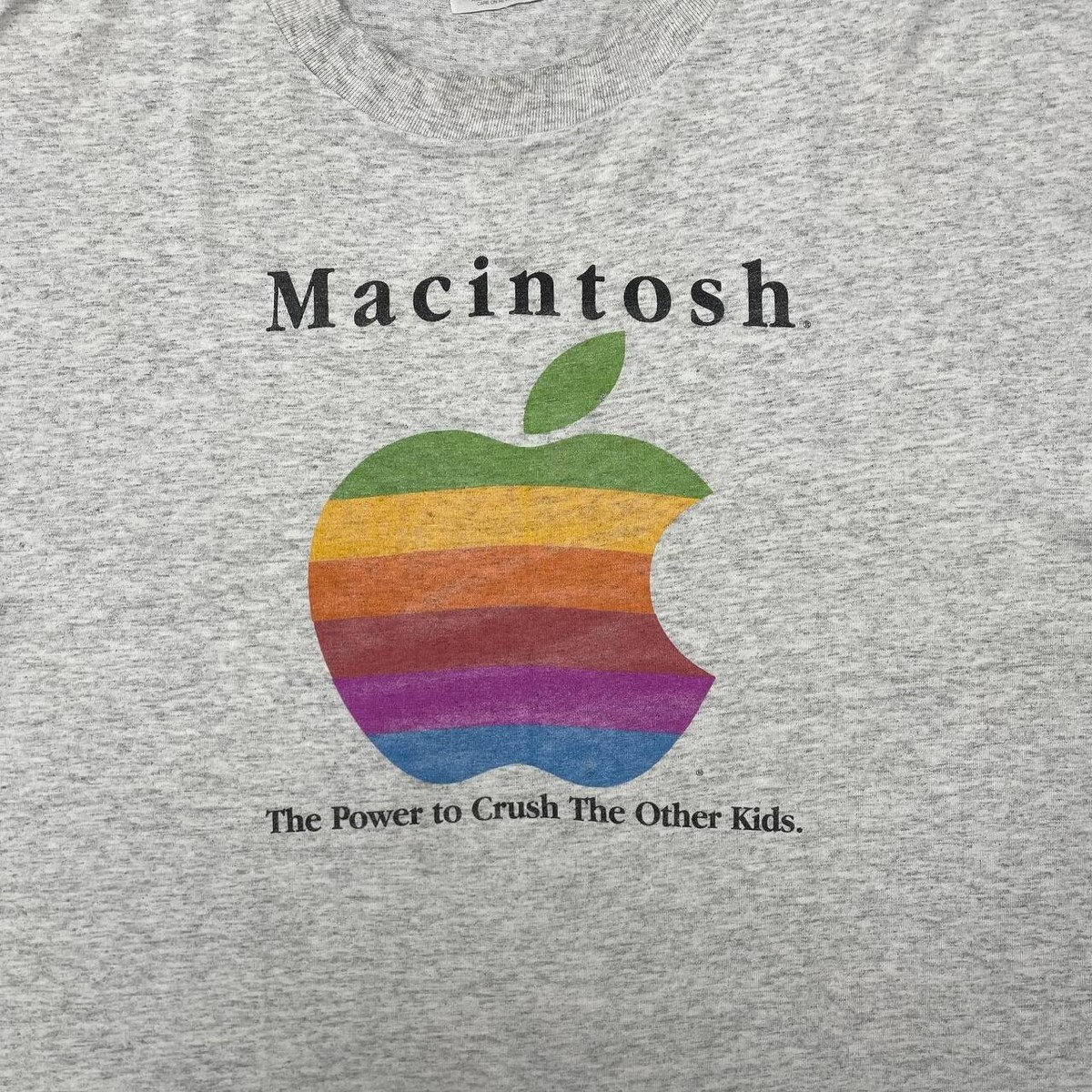 90'S ヴィンテージ TEE Apple COLOR TEXT Vintage 90s Apple Macintosh The Power to Crush The Other