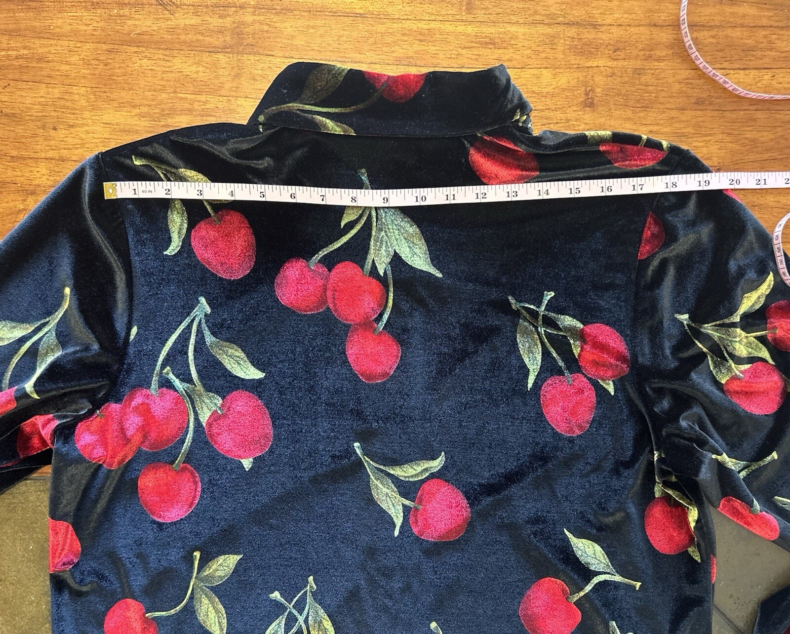 QUACKER FACTORY Cherry Pattern Rhinestone Bling V… - image 11