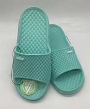 FUNKYMONKEY Womens Shower Slippers Mint Green Size 7M