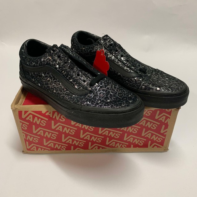 vans old skool womens black leopard