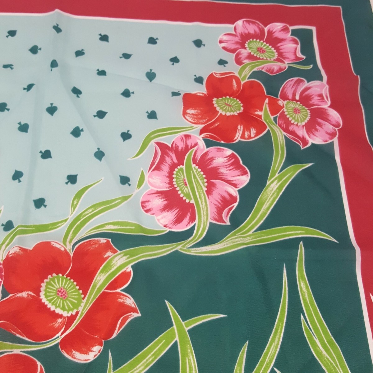 SS196 used italy vintage フラワー スカーフ アクセ 日本製シルクレトロフラワースカーフ｜JENNE(ジェンヌ)公式通販