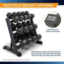 Black Gray Cast Iron Hex Dumbbell, Single Dumbbell, 3/5/10/15/20/25/30/35/40lb