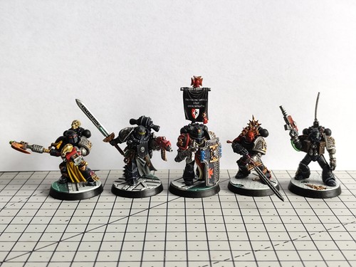 Warhammer 40k Deathwatch Veterans Space Marines Painted Games Workshop