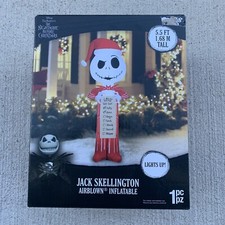 Jack Skellington Nightmare Before Christmas 5.5 Foot Light Up LED Inflatable