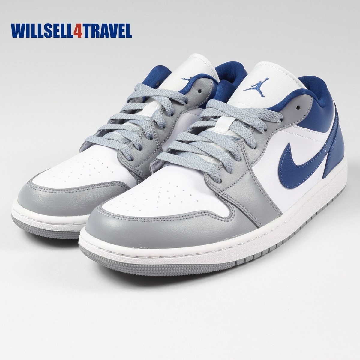 Air Jordan 1 Low Stealth French Blue Women's Size 12 Men's Size