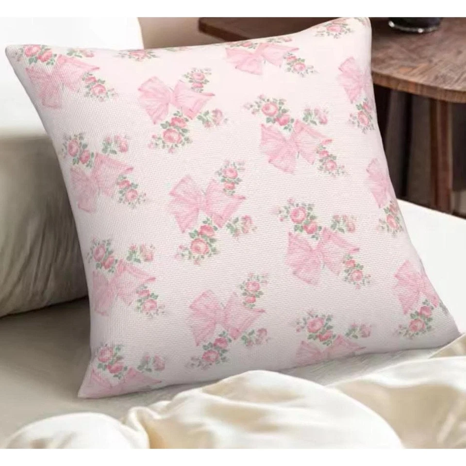 Funda de almohada 18x18 AZUL Love Shack inspirada en la fantasía FUNDA Coqueta Cottagecore Foto 2 de 3