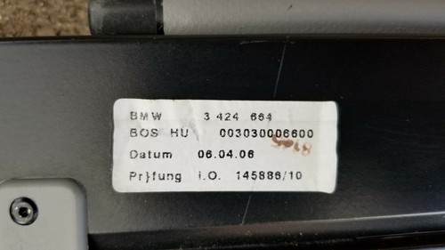 2004-2010 BMW E83 X3 SAV OEM Rear Trunk Boot Roller Cargo Privacy Cover GRAY - Picture 7 of 12