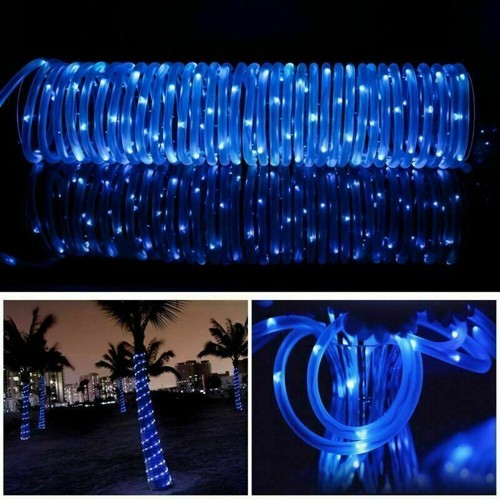 39FT Solar Rope Lights Outdoor Waterproof LED PVC Tube Fairy String Light Garden - Picture 11 of 39