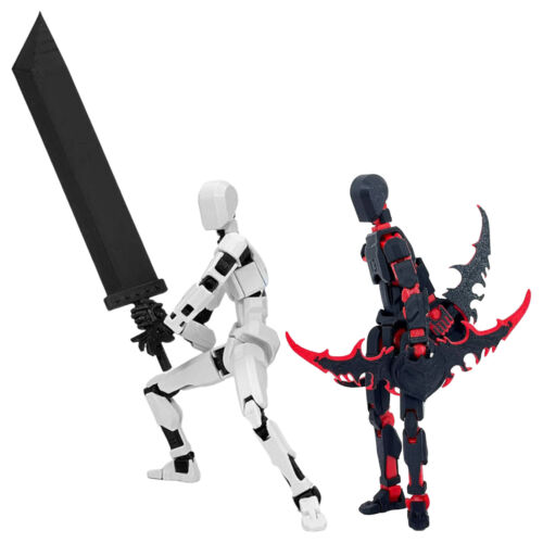 3D Printed Titan Robot Mobile Doll Set Posable Mobile Doll Desktop Decorations - Picture 2 of 6