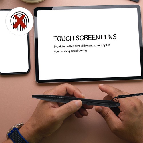 Stylet écran tactile noir pour une expérience d'écriture transparente - Photo 10 sur 12