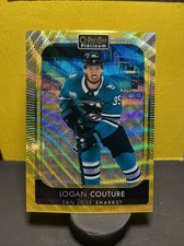 2021-22 O-Pee-Chee OPC Platinum Base Neon Yellow Surge #173 Logan Couture