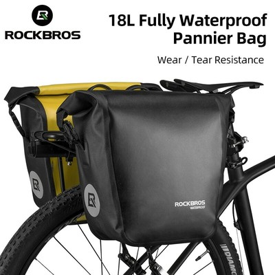 ROCKBROS Cycling Bicycle Pannier Bag MTB Road Bike Rear Rack Tail Bag Trunk Pack