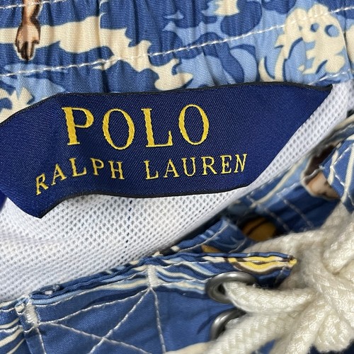 Pantalones cortos baúles de baño Polo Ralph Lauren talla M azul surfistas tablas de surf - Imagen 6 de 6