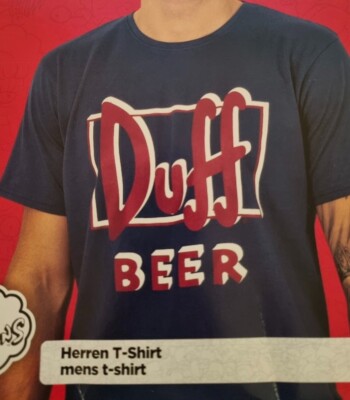 Männer T-Shirt / Homer Simpson / Duff BEER / Größe M
