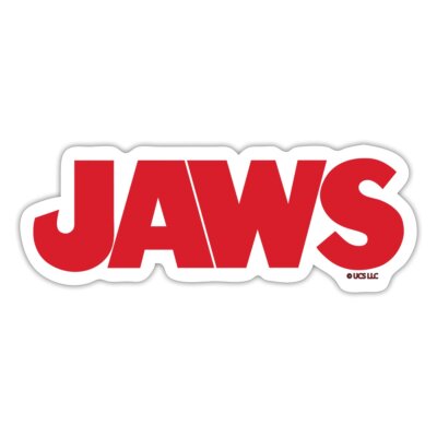 Jaws Classic Logo Sticker, max. 4 x 4''
