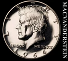 1964 Kennedy Half Dollar- Silver- Choice Gem Proof- Luster #L5669