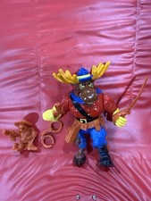 Playmates 1992 TMNT Monty Moose and Bob the Beaver Action Figure Complete
