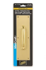 Mintcraft HRP8006‑3L 3″×12″ Solid Brass Pull Plate – Polished Brass