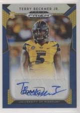 2019 Panini Prizm Draft Picks Blue Terry Beckner Jr #182 Auto 2rz