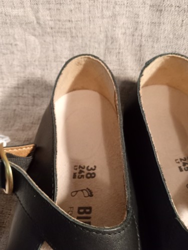 Birkenstock Tracy Mary Jane Ballet Eva Womens Flat Shoe Black Rare New 38 US 7 - Picture 22 of 23