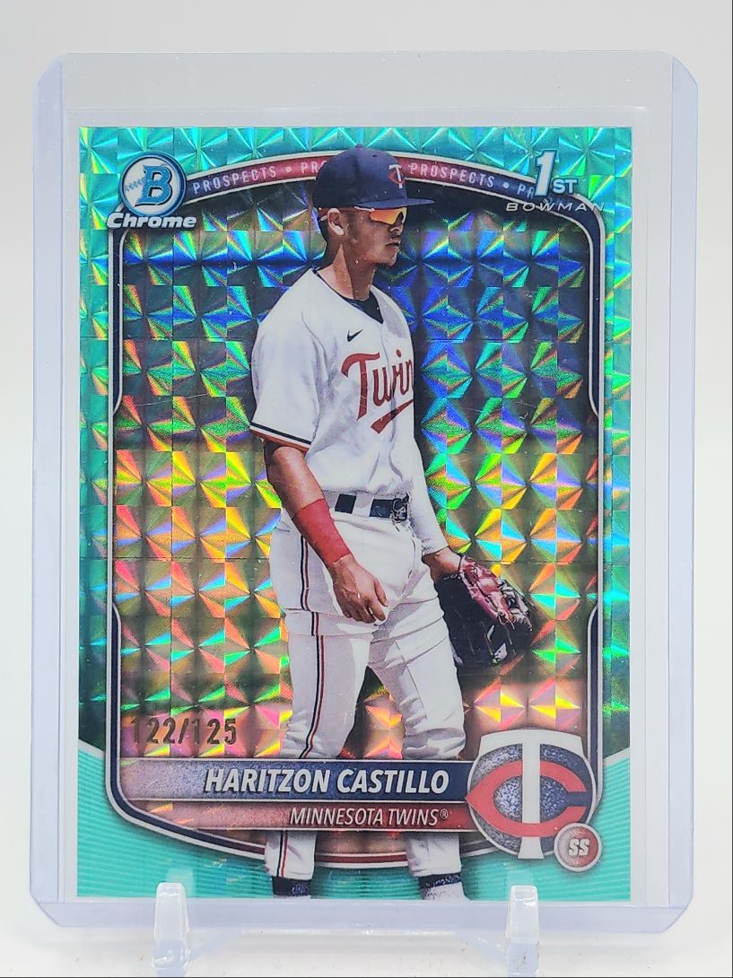 HARITZON CASTILLO 2025 BOWMAN CHROME 1ST AQUA GEOMETRIC /125 Q4920