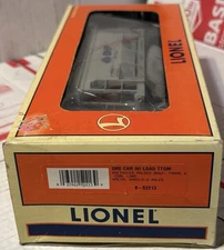 LIONEL TRAINS POST-WAR O-GAUAGE # 52213 ORE CAR W/ LOAD TTOM  (BRAND NEW)