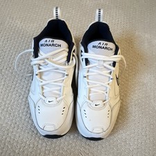 Nike Air Monarch Mens White/Black Low Top Lac...