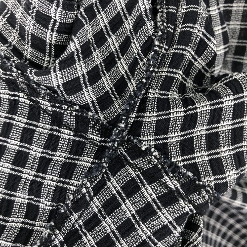 Vintage GILLIO Check Pattern Open Collar Short Sleeve Rayon Shirt Made in US... - Picture 5 of 5