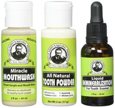 Uncle Harry's Natural Remineralization Kit for Tooth Enamel  Mineral - 3 Pro...