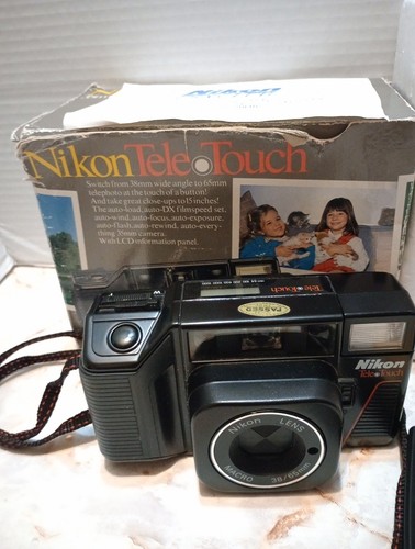 Nikon Tele Touch Smart Flash Point/ Shoot 35mm Film Camera 35-70mm - Picture 4 of 8