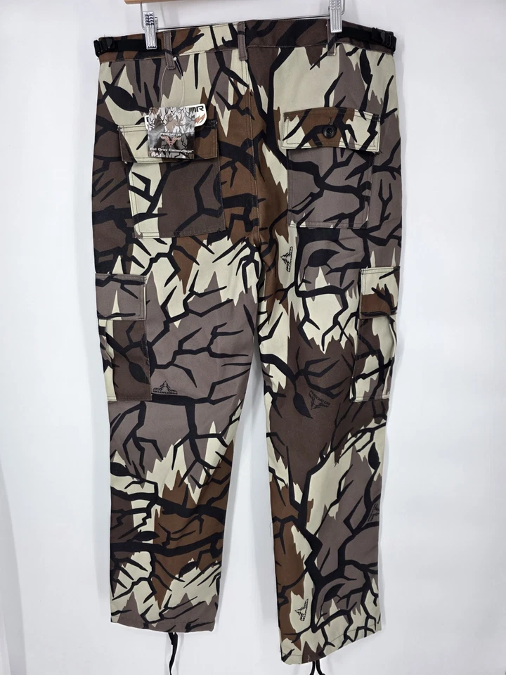 NEW Predator Pants Mens Sz L Canvas Camo Cargo Fall Winter Hunting Utility  - Image 3 of 4