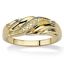 Anello oro e argento tempestato di pietre zirconi - donna uomo misura 52-63
