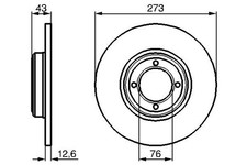 2x BOSCH Bremsscheibe 0 986 478 091 für TALBOT PEUGEOT 505 551A 504 Break 551D
