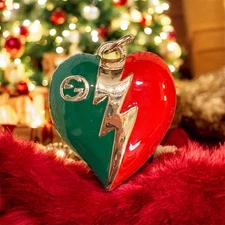 GUCCI Zipper Pull Button Charm Heart 