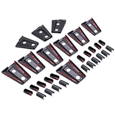 8 Pcs Hood Door Hinge Cover Set for Jeep Wrangler JK JKU Unlimited 2007-2017