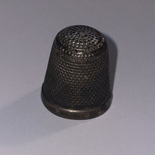 Antique 18th Century Victorian Henry Grithith & Sons Sterling Silver Thimble