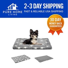 Reversible Dog Crate Pad - Cozy All-Season Pet Mat for Small to Medium Dogs