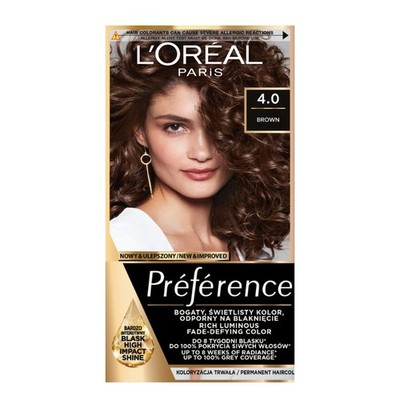 Loreal Preference Haarfarbe - 4.0 Tahiti Bronze (2x60ml, 54ml)