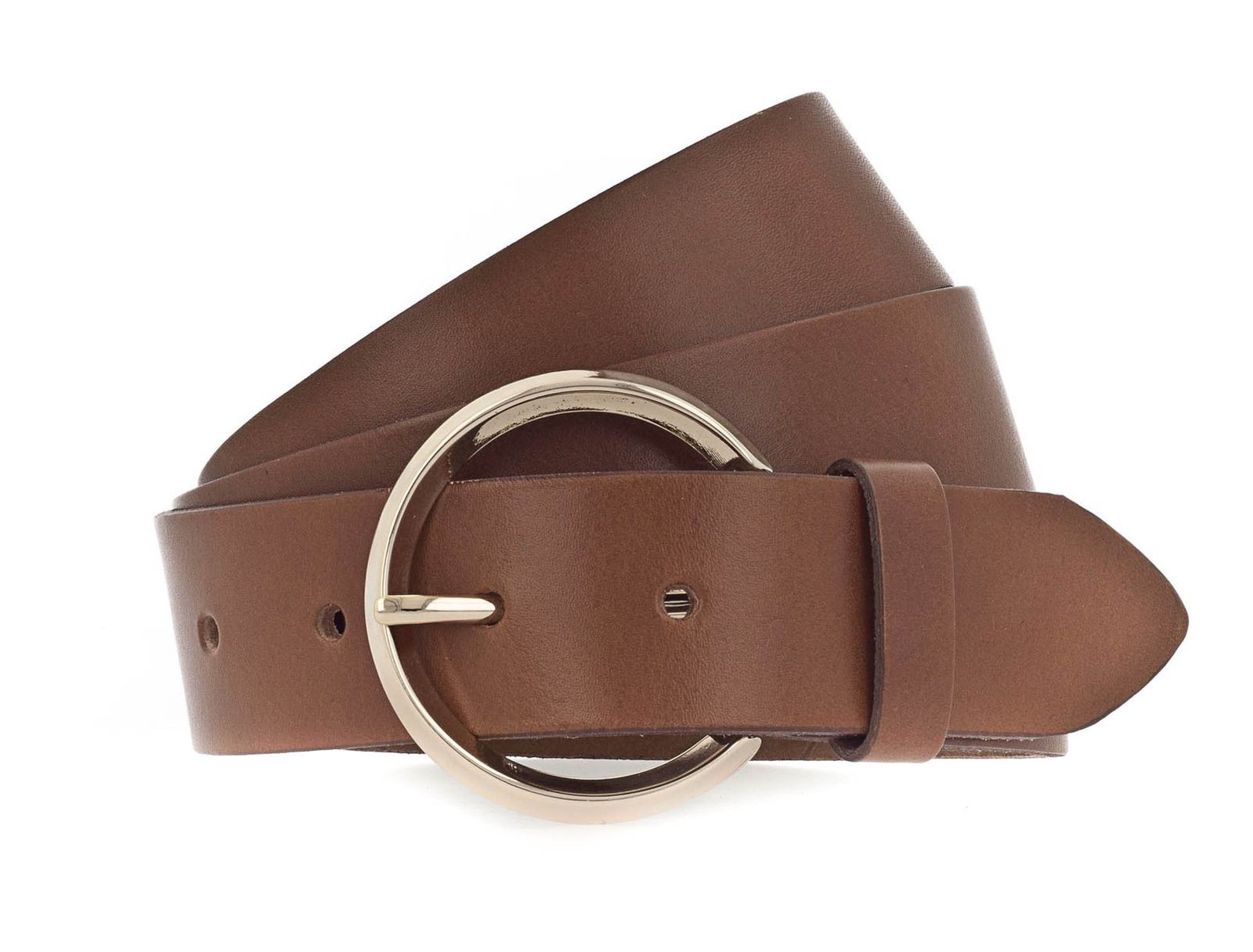 Vanzetti 35mm Full Leather Belt W70 Mid Brown