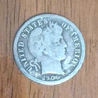 1906 Barber Dime 10C United States Circulated Coin Uncertified Barber Variety