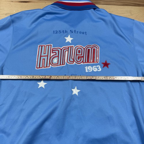 VINTAGE BIGLAND Harlem Globetrotters Warmup Jersey Mens XL 1963 Blue Button - Picture 10 of 13