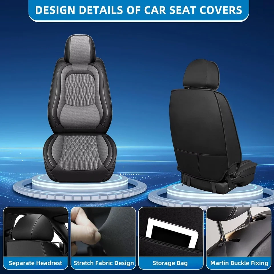 Car Seat Covers For Kia Sedona 2015-2021 Waterproof Seat Protector (2 Seat) Foto 3 de 4