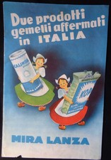 PUBBLICITA' 1950 DETERSIVO KOP CALINDA MIRA LANZA OLANDESINA BOLLICINE SCATOLA C