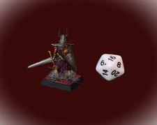 dungeons and dragons vintage pro painted RAL PARTHA hero, dark hero