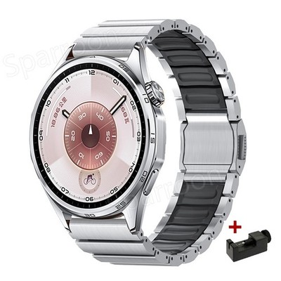 For Huawei Watch GT 6 5 Pro GT4 GT3 GT2 2e GT Titanium Rubber Band Metal Strap