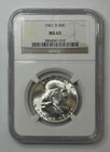 1961-D 50c Ben Franklin Half Dollar NGC MS65 ** TH7010